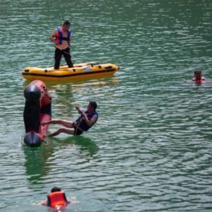 练！练！练！北庄镇开展联合水域救援演练-爱山亭网