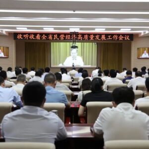 我区收听收看全省民营经济高质量发展工作会议-爱山亭网