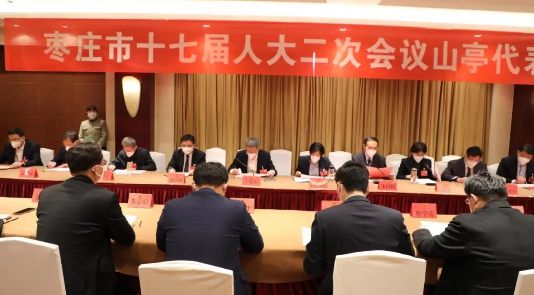 图片[2]-市领导参加山亭代表团审议-爱山亭网