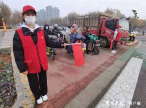 遵交规倡文明 志愿服务我先行-爱山亭网