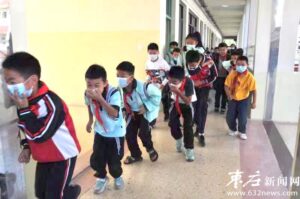 消防演练进校园-爱山亭网