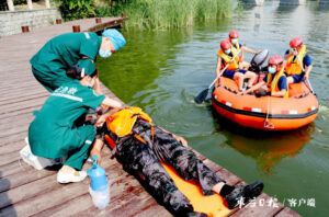 薛城区开展城市防汛应急演练-爱山亭网