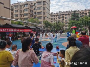 枣庄市太极拳协会走进薛城科苑社区-爱山亭网