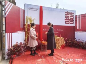 阴平倡树新风 抵制低俗婚闹-爱山亭网