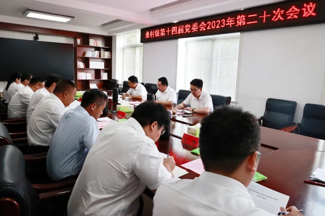 图片[2]-刘洪鹏指导桑村镇党委会会议-爱山亭网