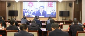 我区组织收听收看全省、全市低温雨雪冰冻灾害防范应对工作视频会议-爱山亭网